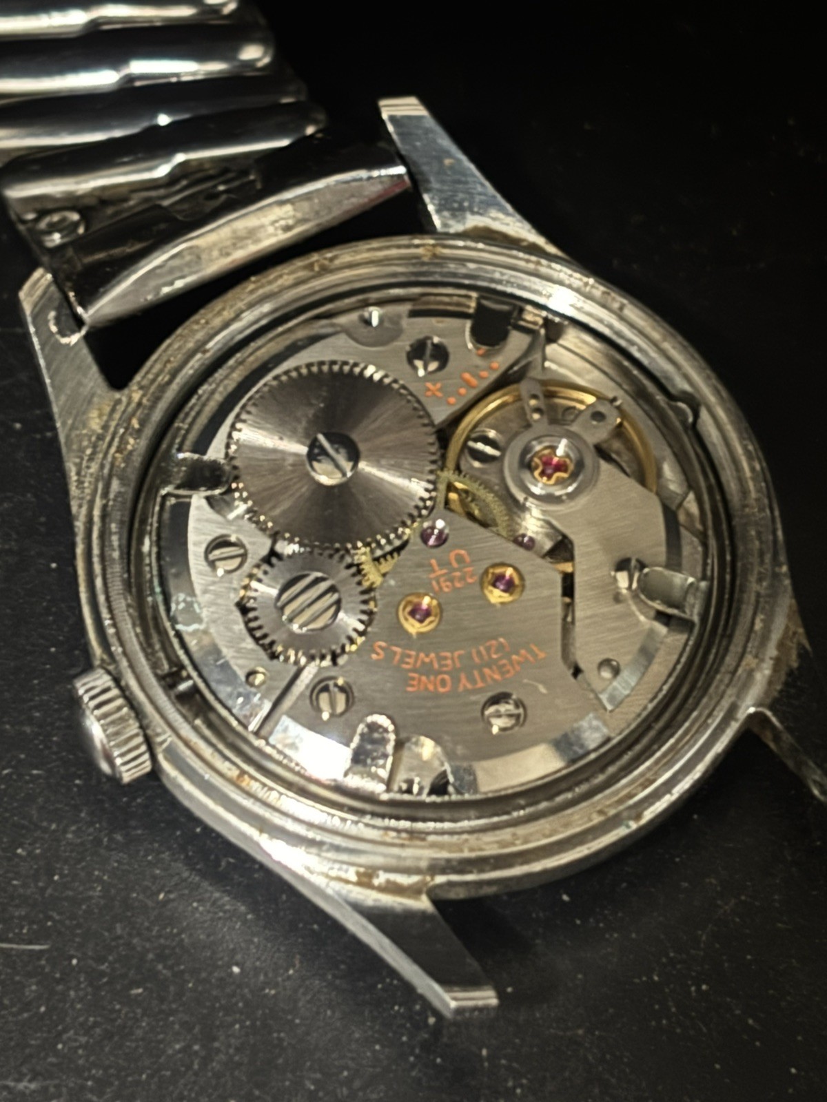 Vintage Carlisle De-Luxe Mechanical 21 Jewel Manual Wind Men’s Watch Runs