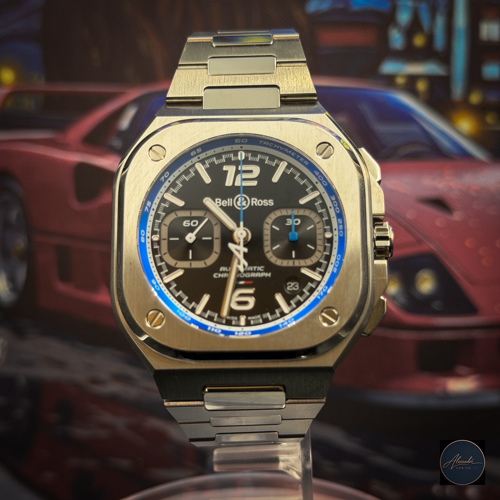 Bell & Ross BR 05 Chrono A523 BR05C-A523-ST/SST 42mm Box Booklet Extra Link