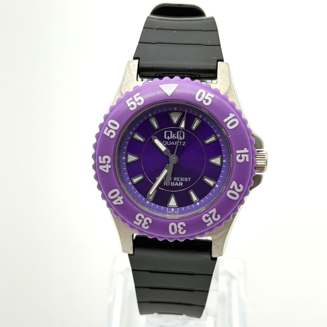 Excellent condition Citizen Q&Q wristwatch with rotating bezel, new battery,