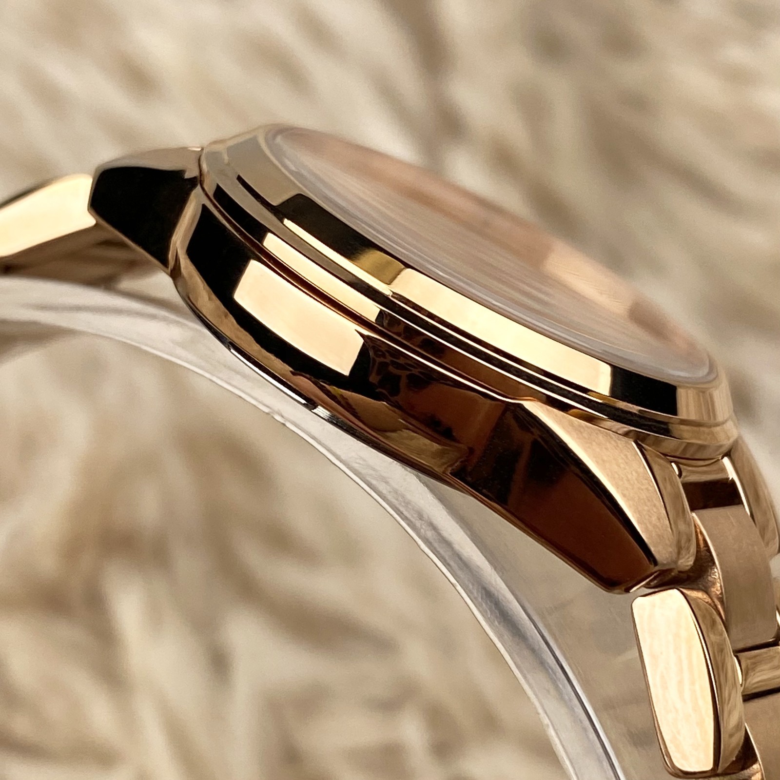 Bulova Sutton Rose Gold Dial Stainless Steel Strap Women’s Watch 97P151