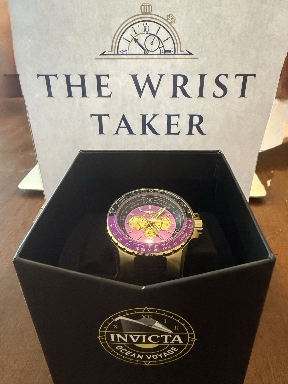 Invicta Aviator Quartz Purple Dial Men’s Watch (44613)