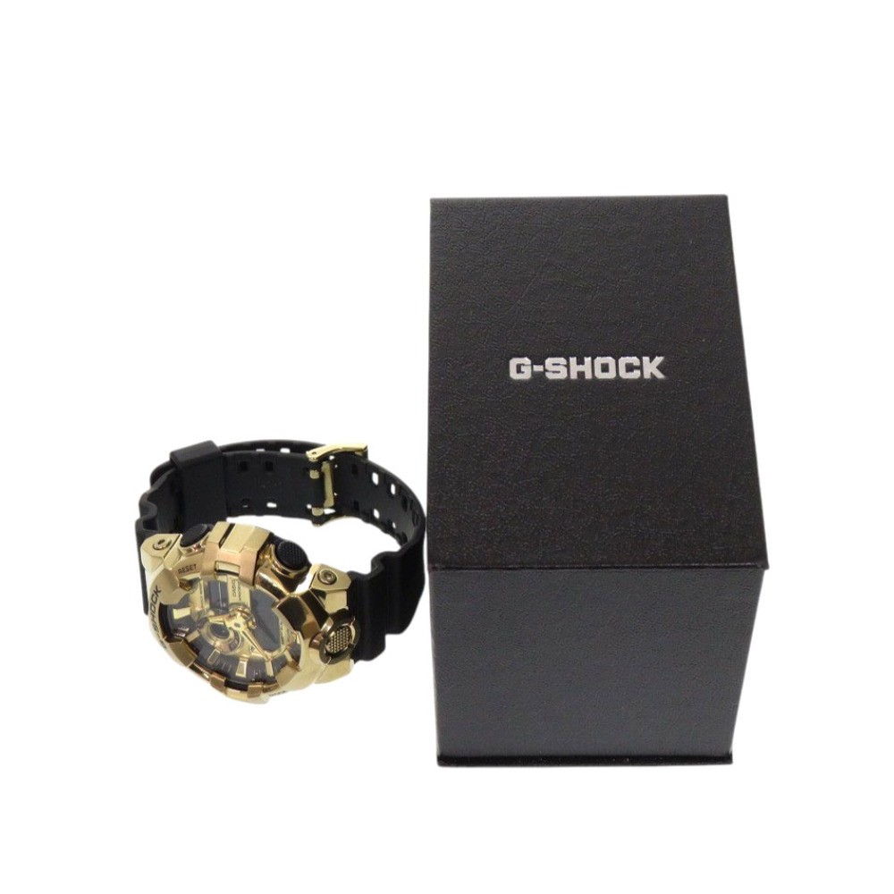Casio G SHOCK GM 700G 9AJF SS Resin Black Gold Quartz Analog Digital Watch Black