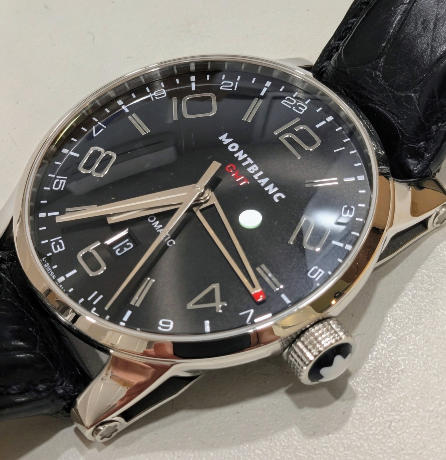 Montblanc Timewalker GMT 42mm Mens Watch 36065 / 7081 READ DESCRIPTION