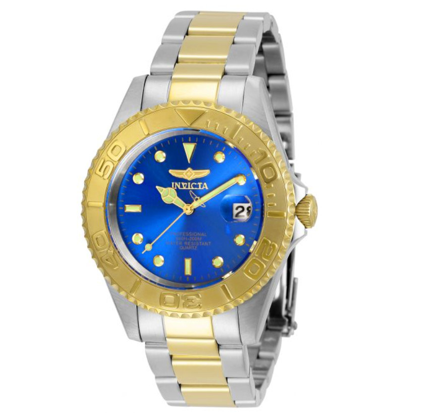 Invicta Pro Diver Men’s Watch – 43mm, Steel, Gold (29942)