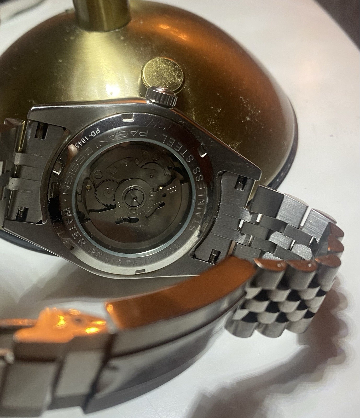 Pagani Design PD1645 Automatic Men’s Watch Blue Dial Date SS Silver Bracelet