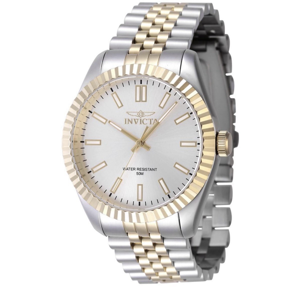 Invicta Specialty Oxford Men’s Watch 43mm Two-Tone Gold Steel 47484 New In Box