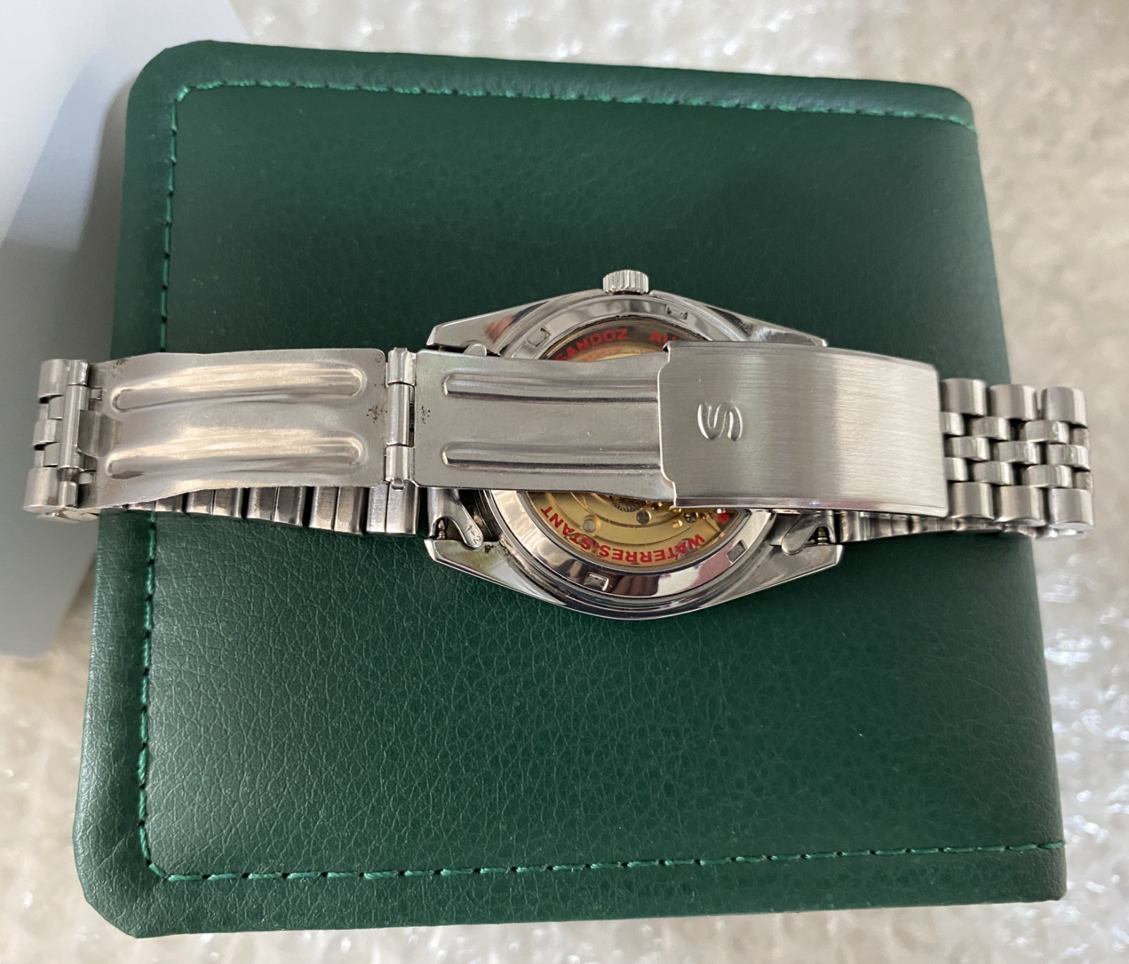 Sandoz President Day-Date Automatic Silver Dial Stainless Steel Gent’s Watch