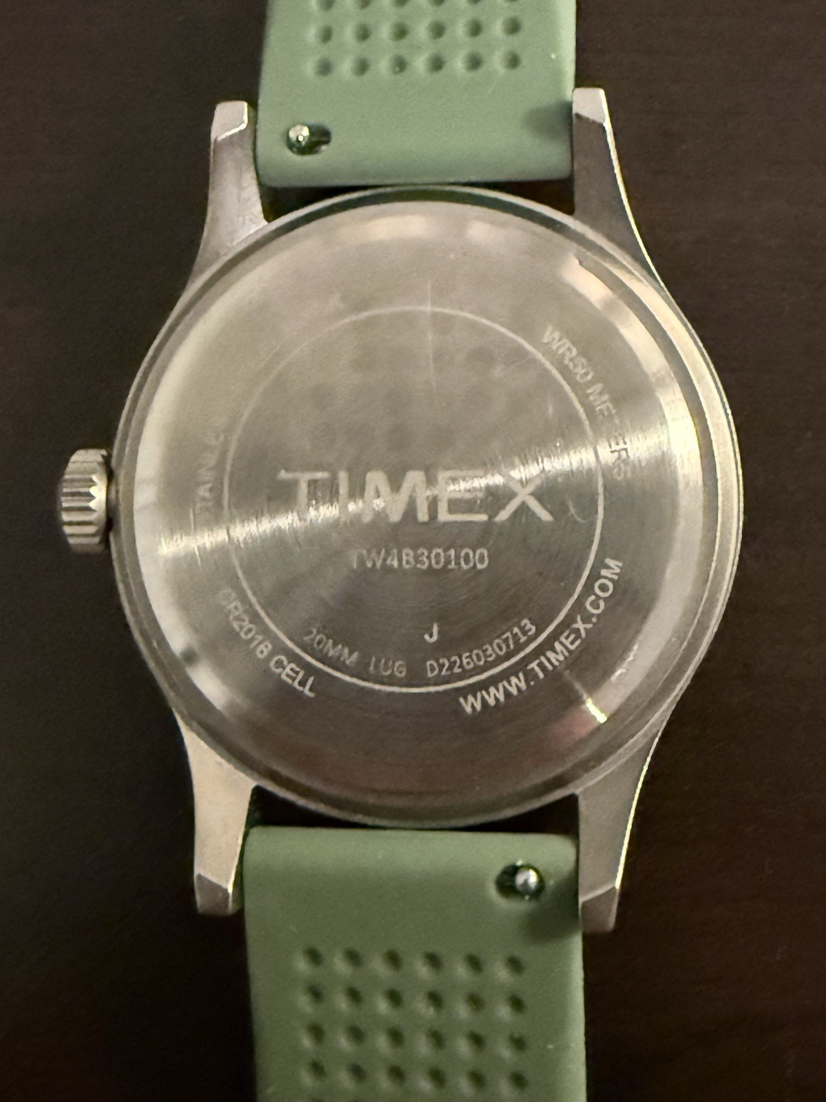 Timex Expedition Scout Green Silicone Strap TW4B30100
