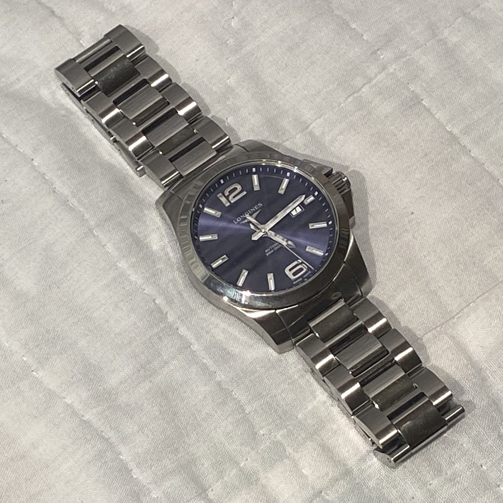 Longines Conquest Automatic 43mm Sunray Blue Dial SS Men’s Watch L3.778.4.58.6