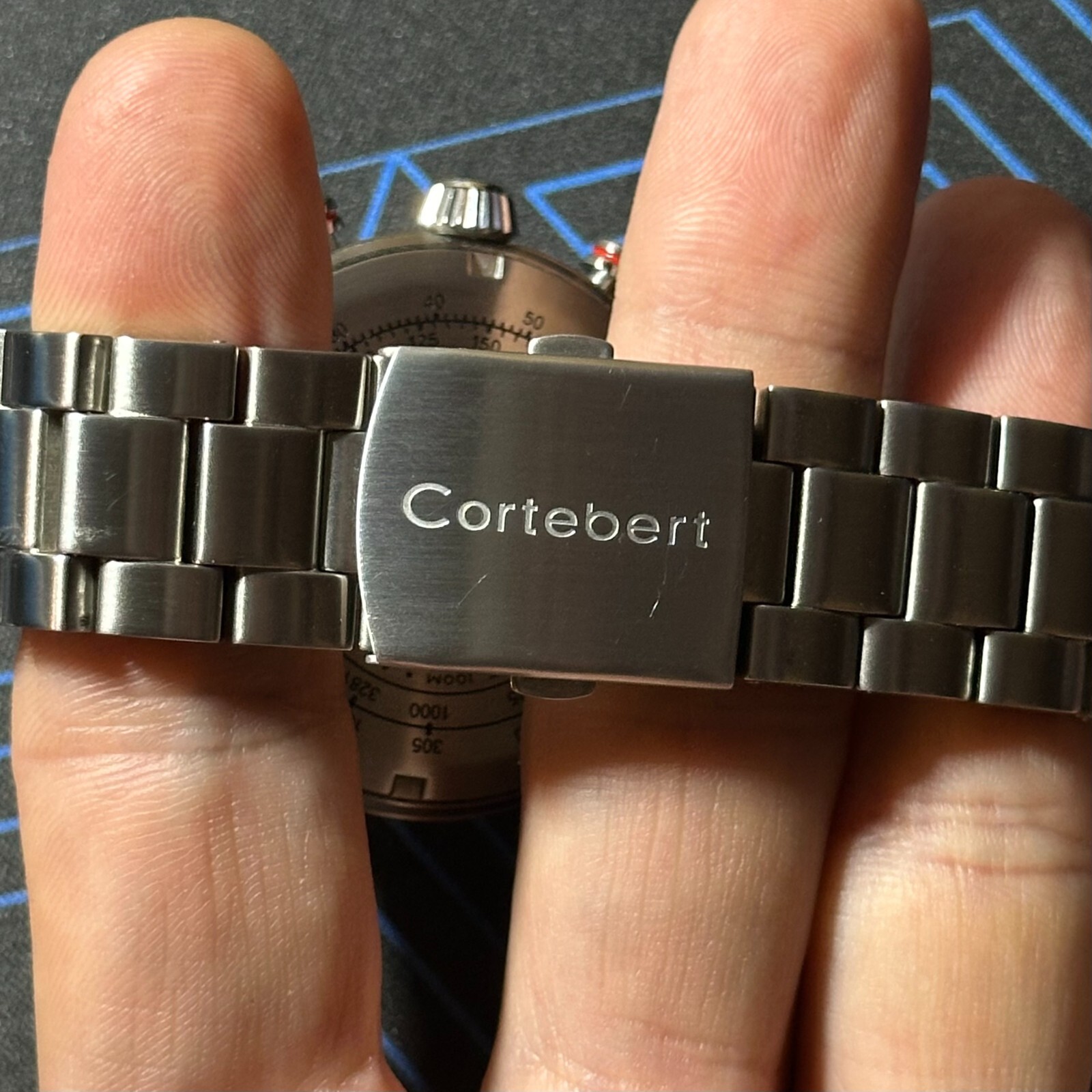 Cortebert Elevation Chronograph automatic 44mm with rotating inner chapter ring