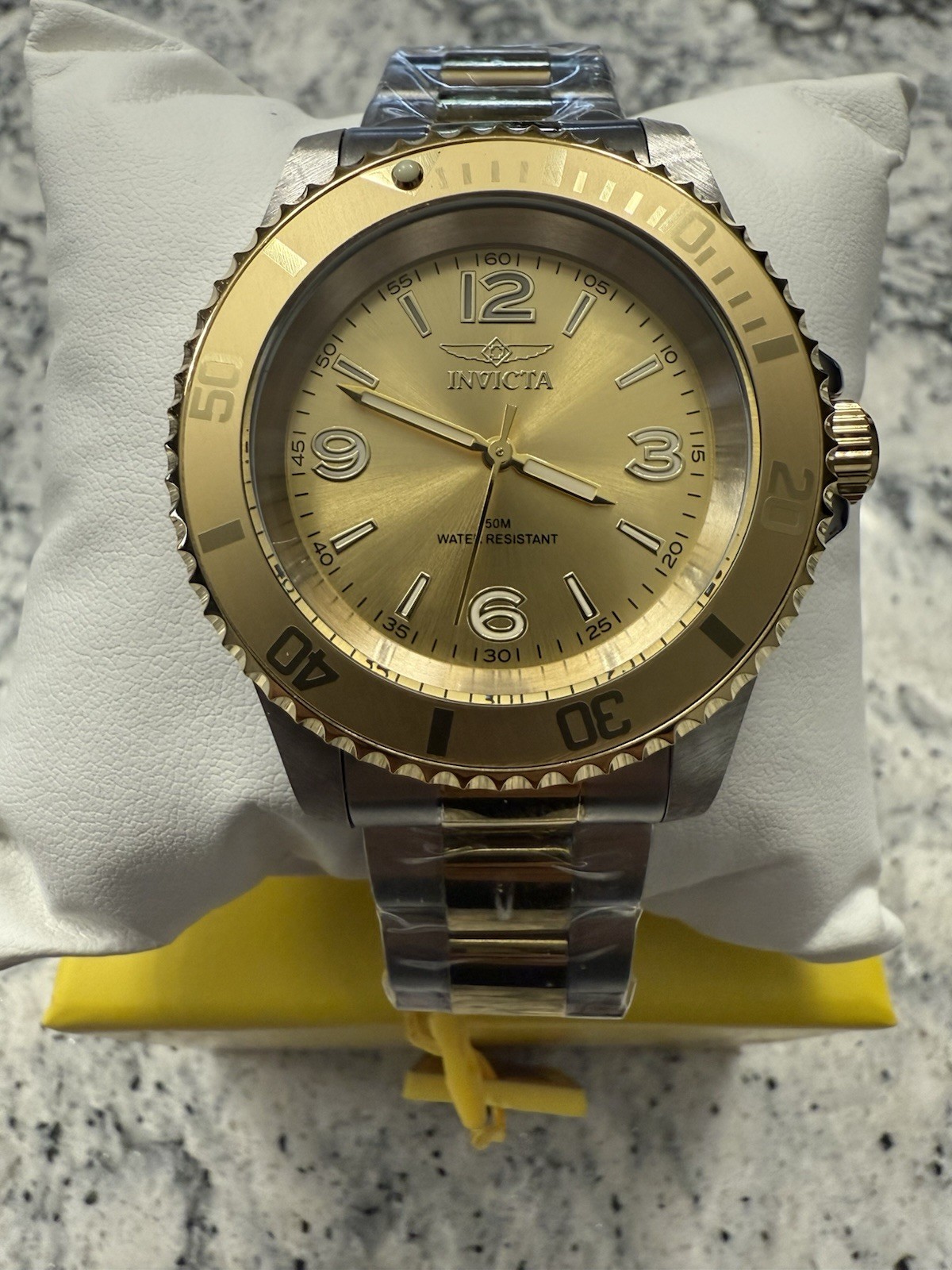 Invicta Specialty Men’s Watch 41mm Two Tone Gold Dial 69725 New!! + Keychain