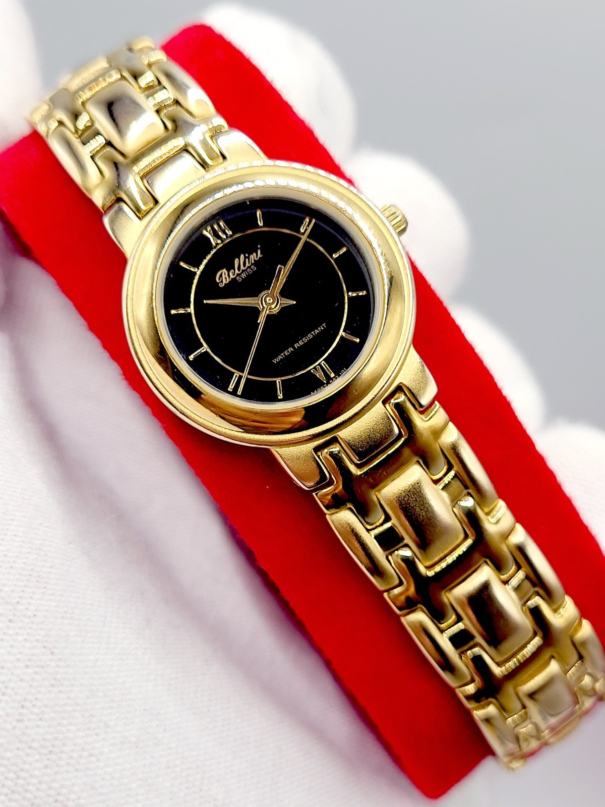 SWISS [WORKS] 23mm Bellini Gold Tone RARE Quartz Women’s Watch