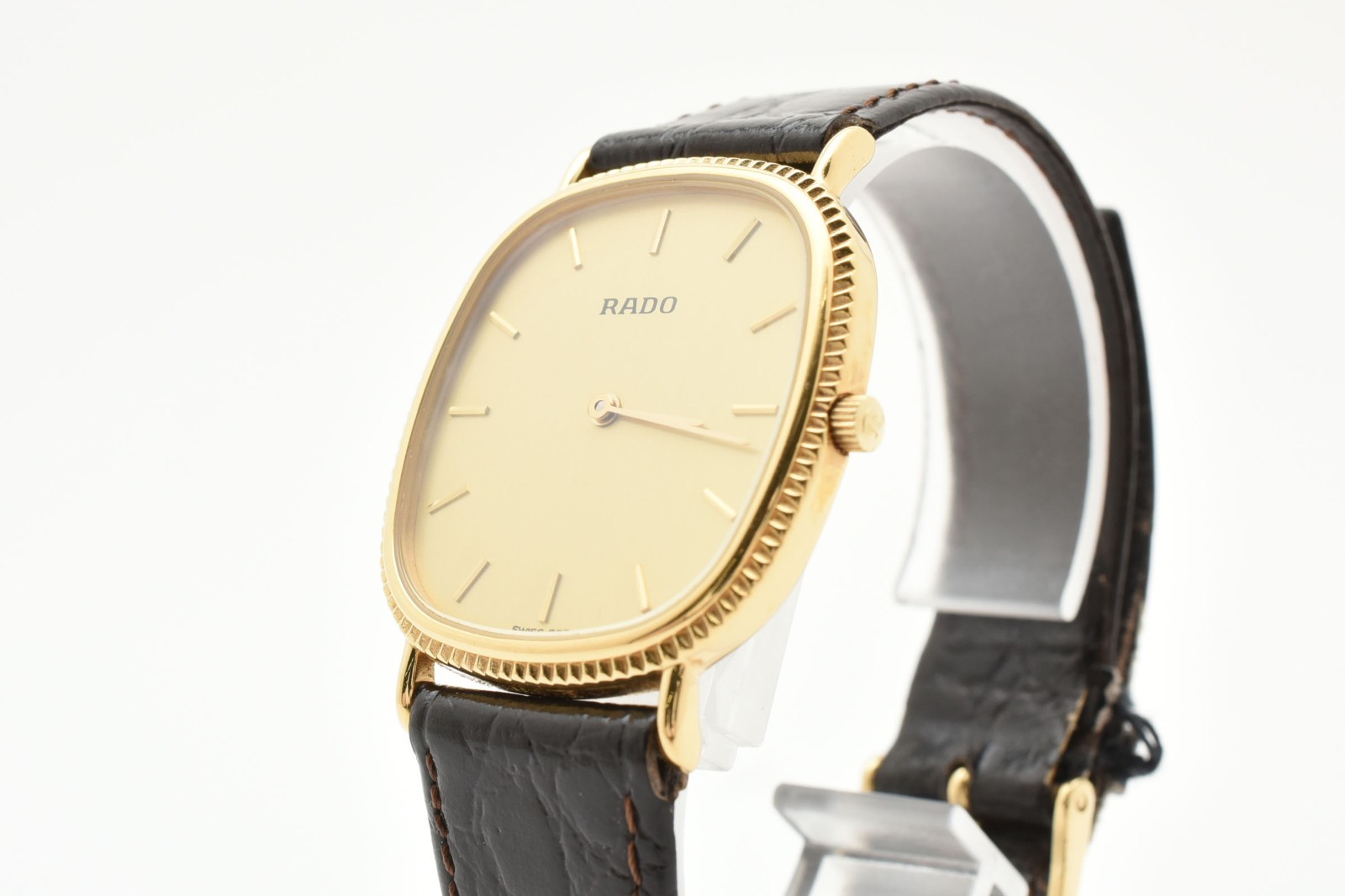 [EXC+4] Vintage Rado 204.3610.2 Gold Dial Quartz Unisex Adults Watch From JAPAN