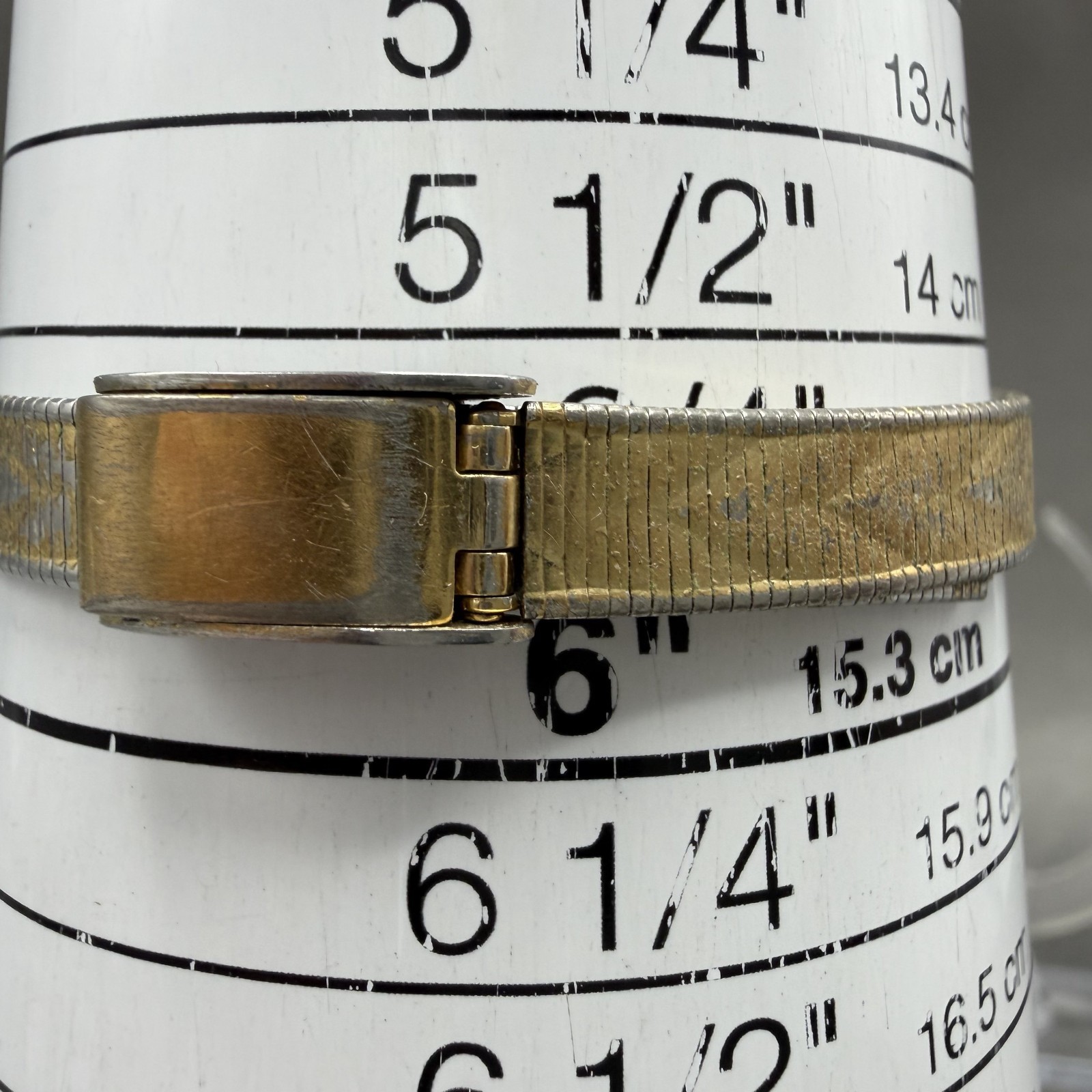 Elgin Watch Women 16mm Champagne Dial Gold Tone Oval Diamond Quartz New Battery