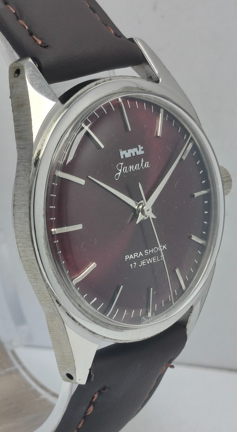 HMT Janata 17 Jewels Hand-Winding Wrist Watch For Men’s In Working Condition