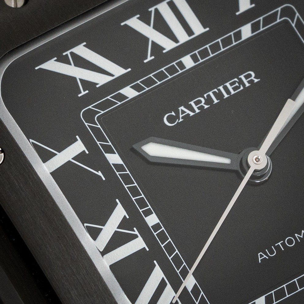 Cartier Santos De Cartier Large Steel ADLC WSSA0039 Box & Papers