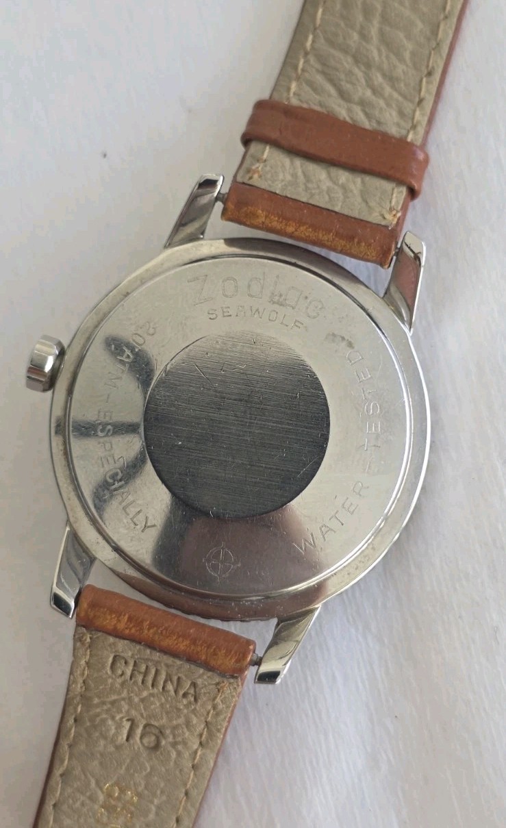Vintage 1960’s ZODIAC Seawolf Bakelite Bezel Black Dial Automatic Men’s Watch