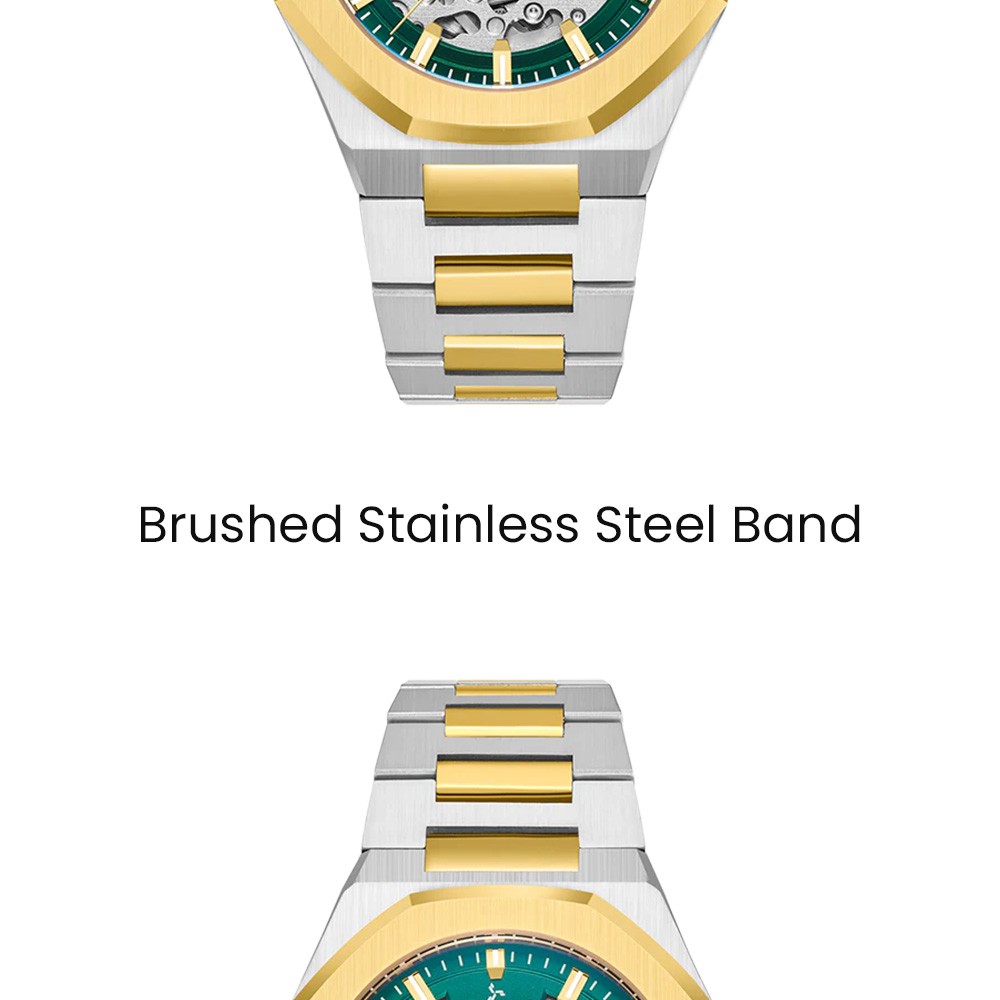 Tornado Autonova Men’s Automatic Watch | Green Dial, 41X51mm, 100 m (10 ATM)