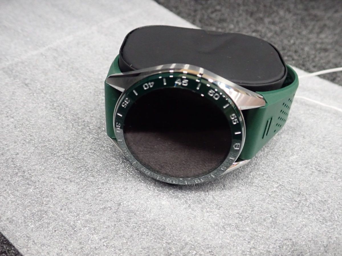 TAG Heuer Men’s Connected Calibre E4 Watch, 45mm, Steel, Green, SBR8A14.BT6317