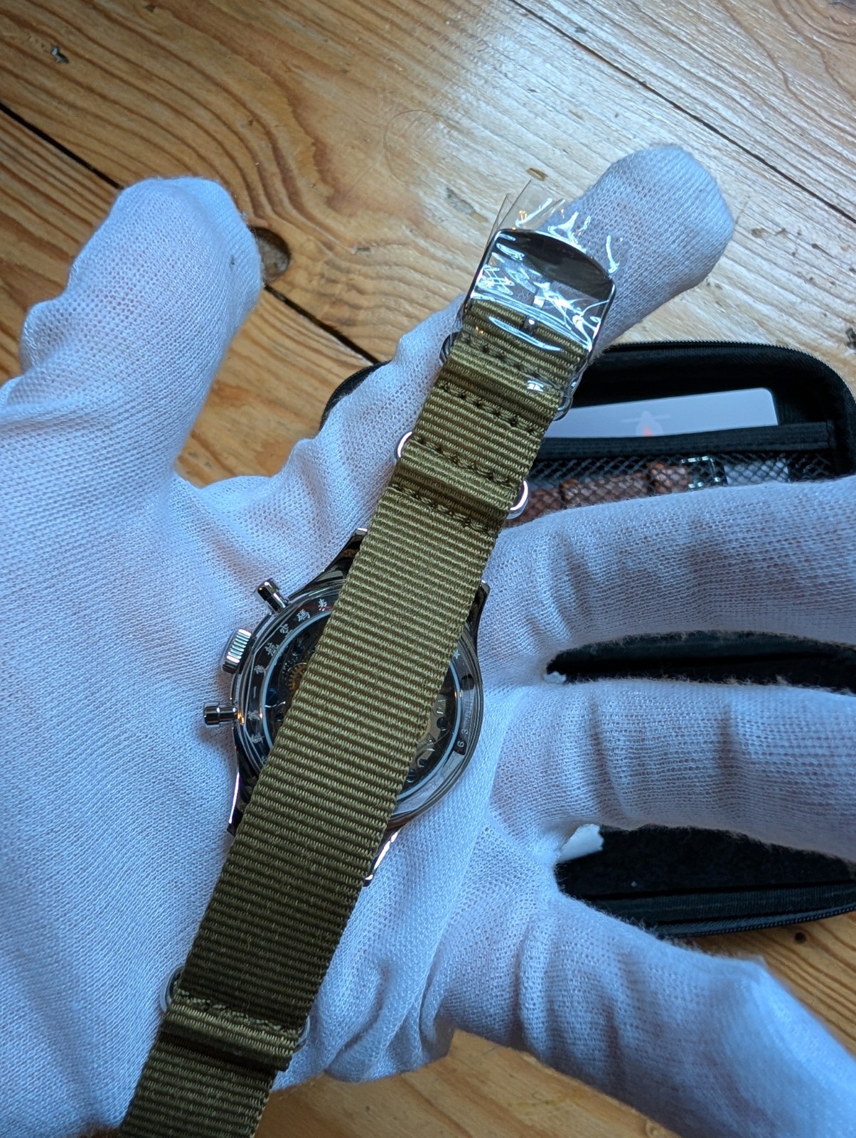 BNIB 38mm Seagull 1963 China Air Force Pilot Chronograph ST1901 Mechanical Watch