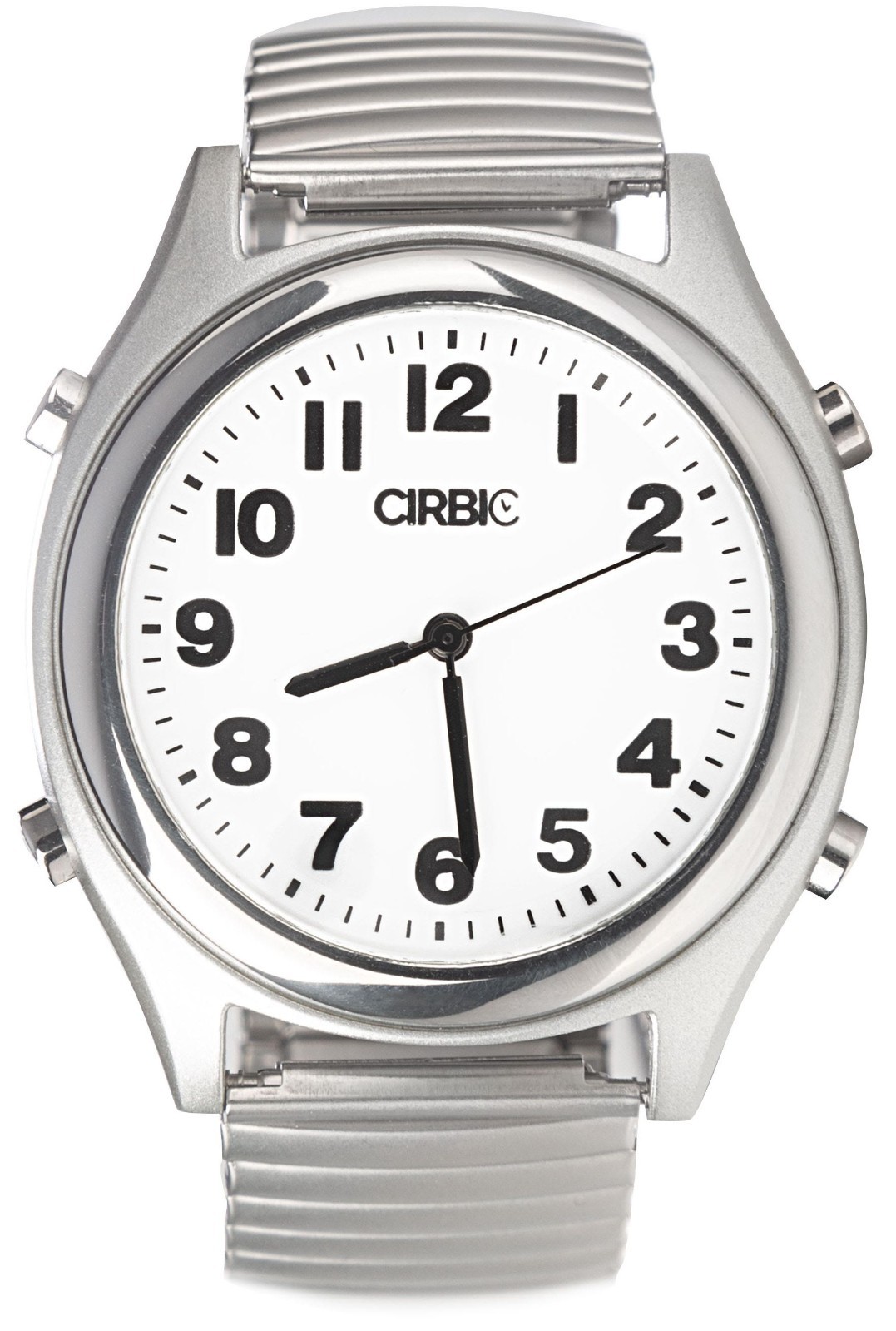 Cirbic English Talking Watch with Large Numbers and Expandable Strap, self-Setti