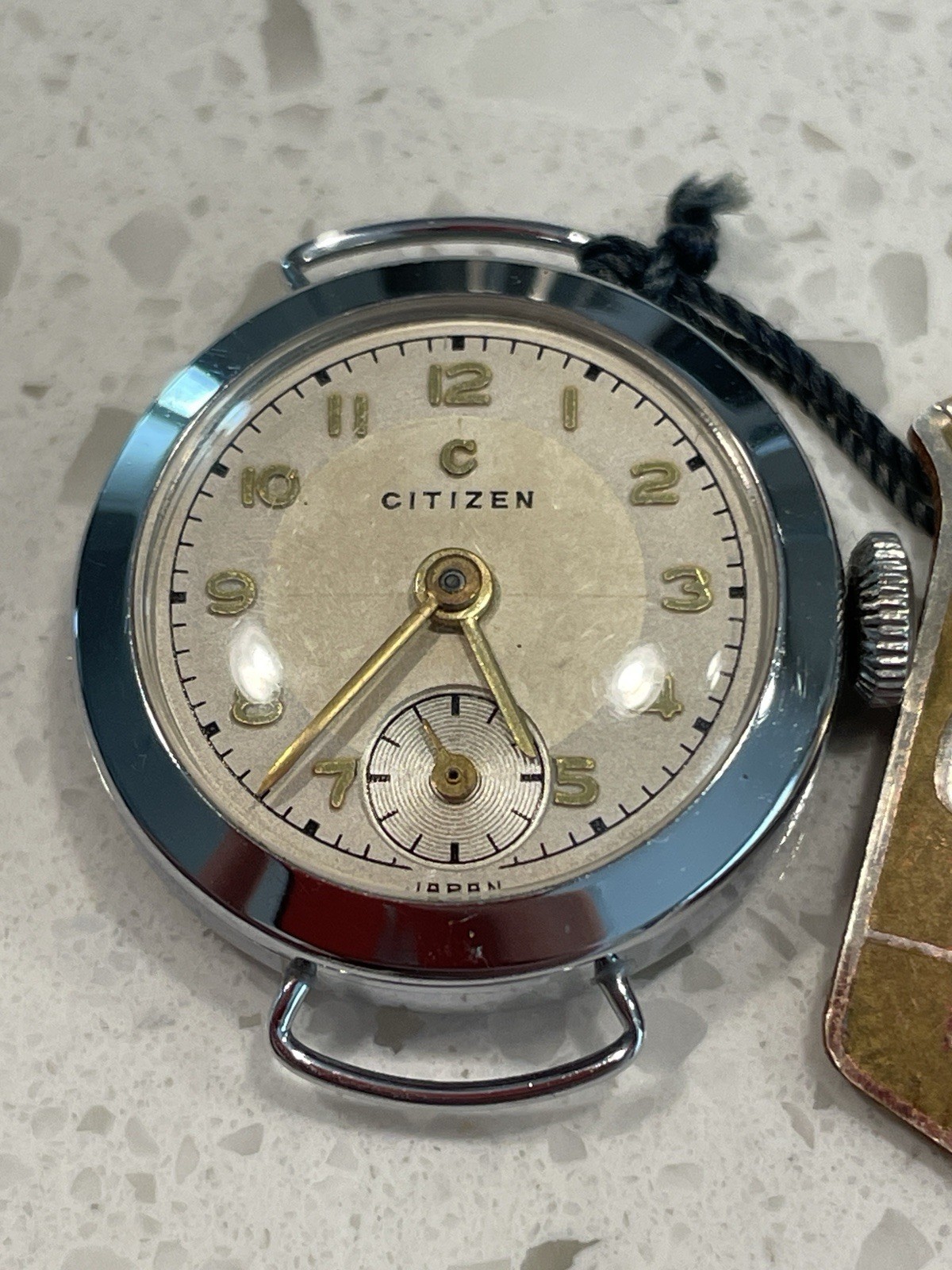NOS Vintage Citizen “C-mark” Mechanical Watch Sub Seconds Runs 21mm