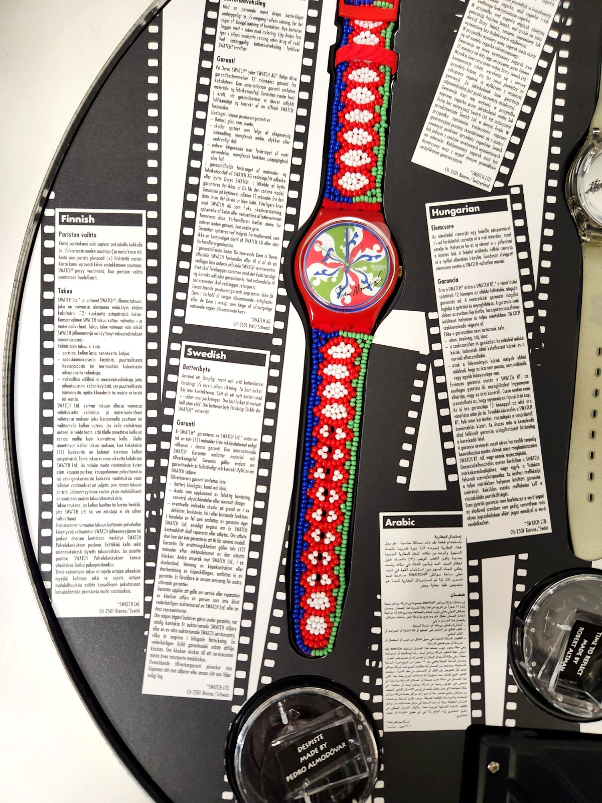 Swatch 100 Years of Cinema 1895-1995 Anniversary 3-Piece Set, Needs Batteries