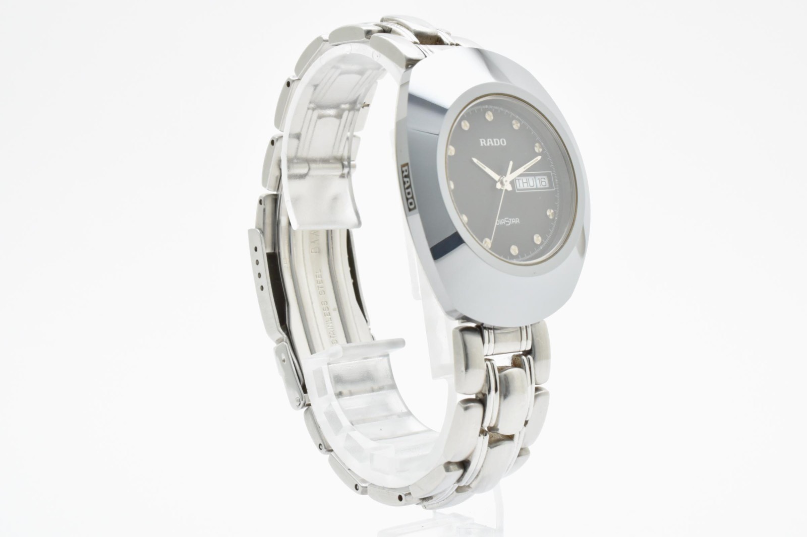 [Exc＋5] Rado Diastar 114.0391.3 Day Date Black Dial 35mm Men’s Watch JAPAN