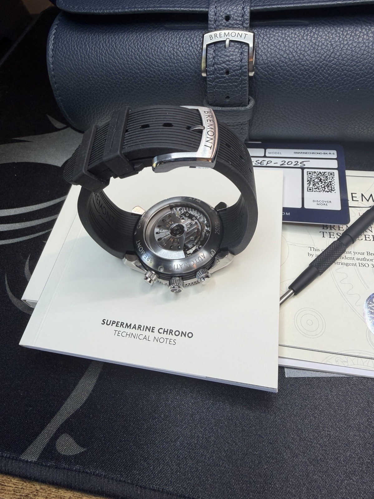 Bremont Supermarine Smarinechrono-BK-R-S, Watch Winder Incl