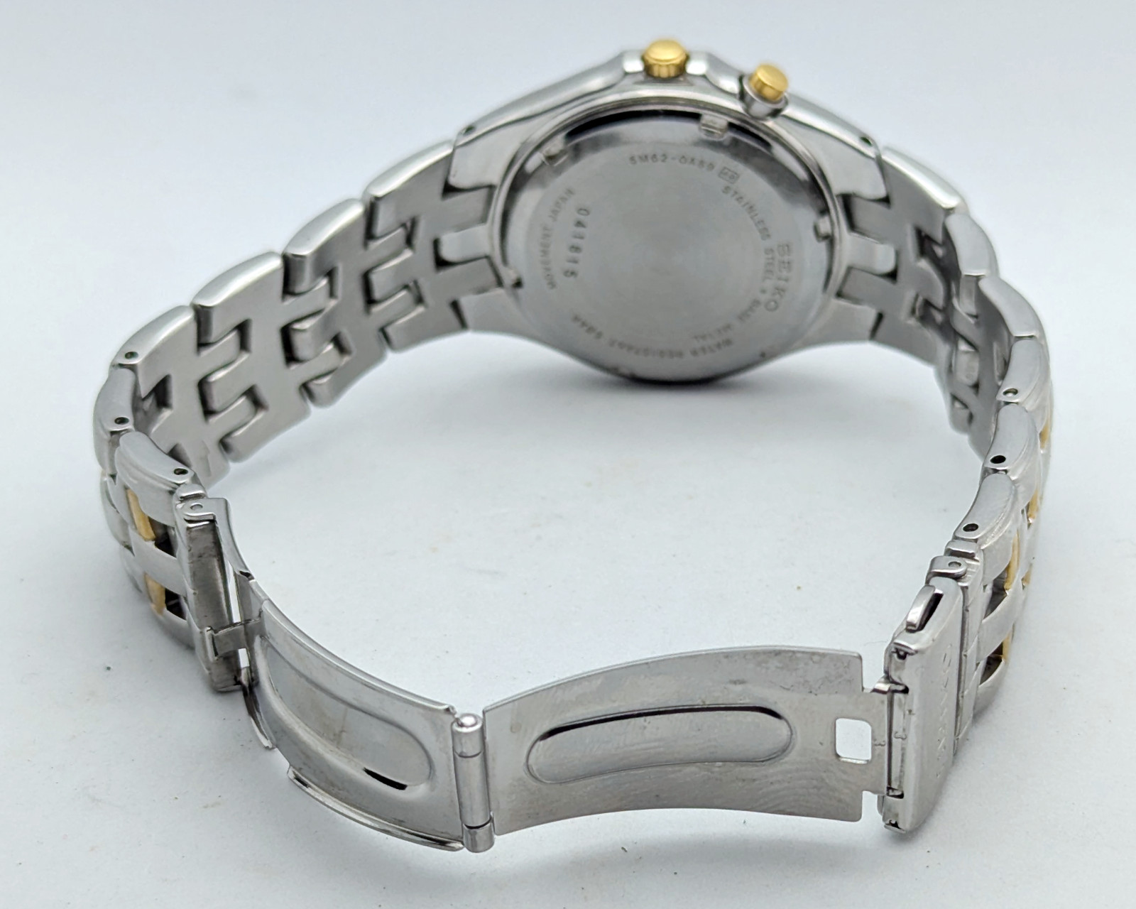 Seiko Kinetic SKA040 5M62-0A89 Two-Tone White Dial | New Capacitor
