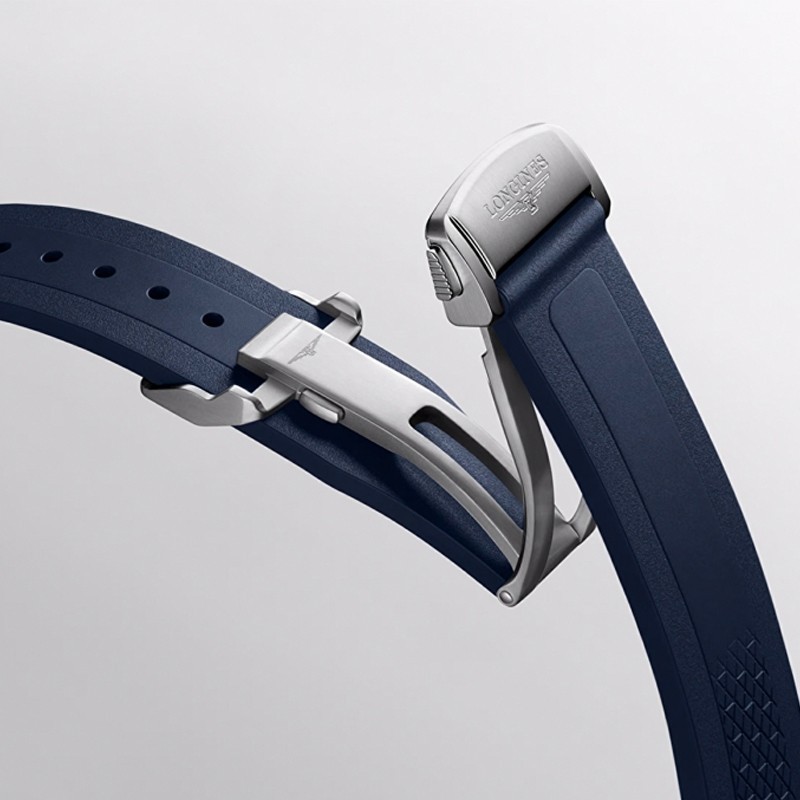New Longines Conquest 38MM Blue Dial Rubber Men’s Watch L37204929
