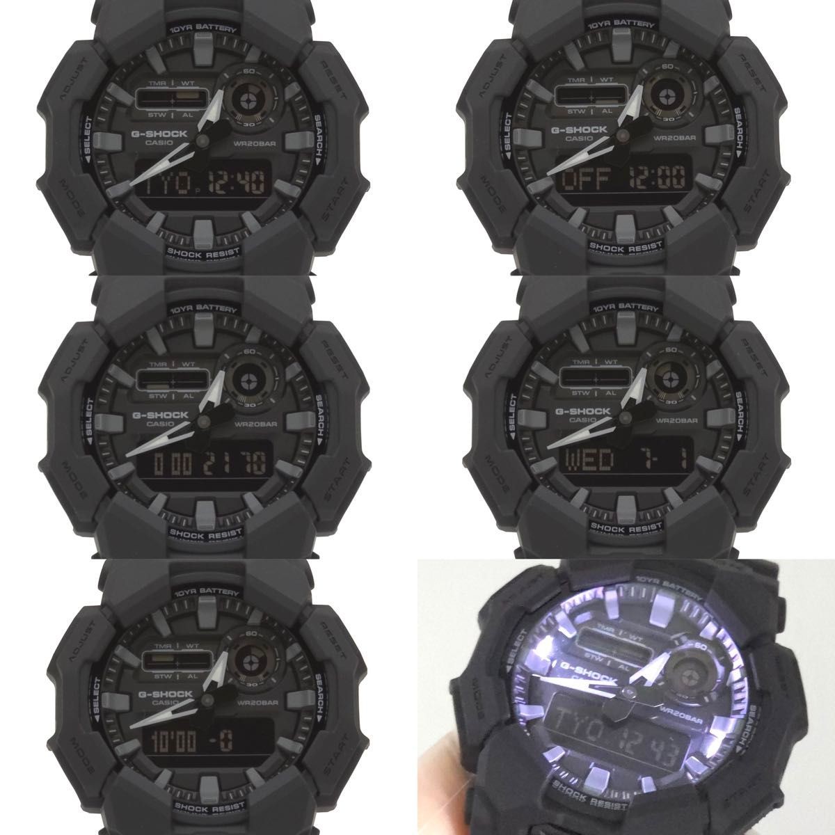 CASIO G SHOCK GA 010 1A1JF Analog Digital Watch Normal Working Condition All Bla