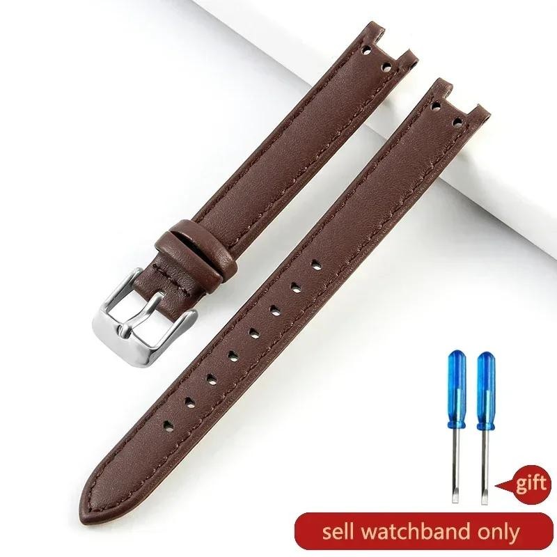 for Anne Klein Quality Genuine Leather Watch Band Straps Women Ak2618 2157 2156