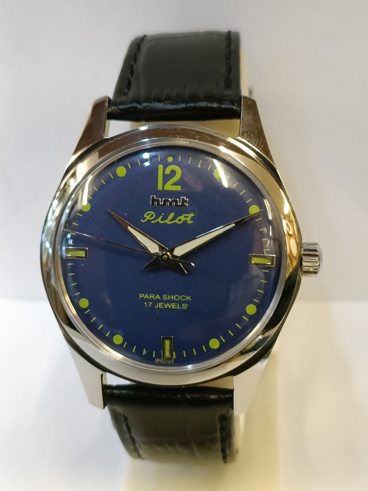 REFURBISHED HMT PILOT 17J WINDING BLUE DIAL 0231 INDIA MEN’S WORKING