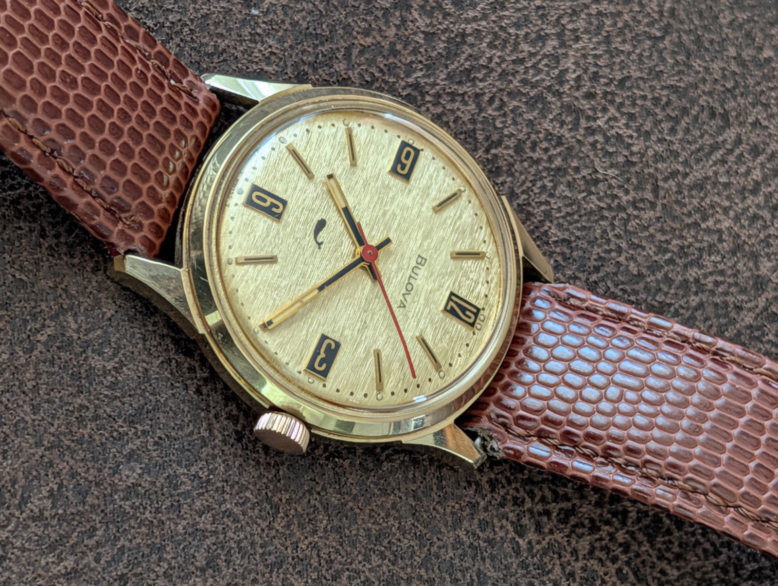 Bulova Sea King 1970 Vintage Mechanical Wind Watch. 17 Jewels Recently Serviced.