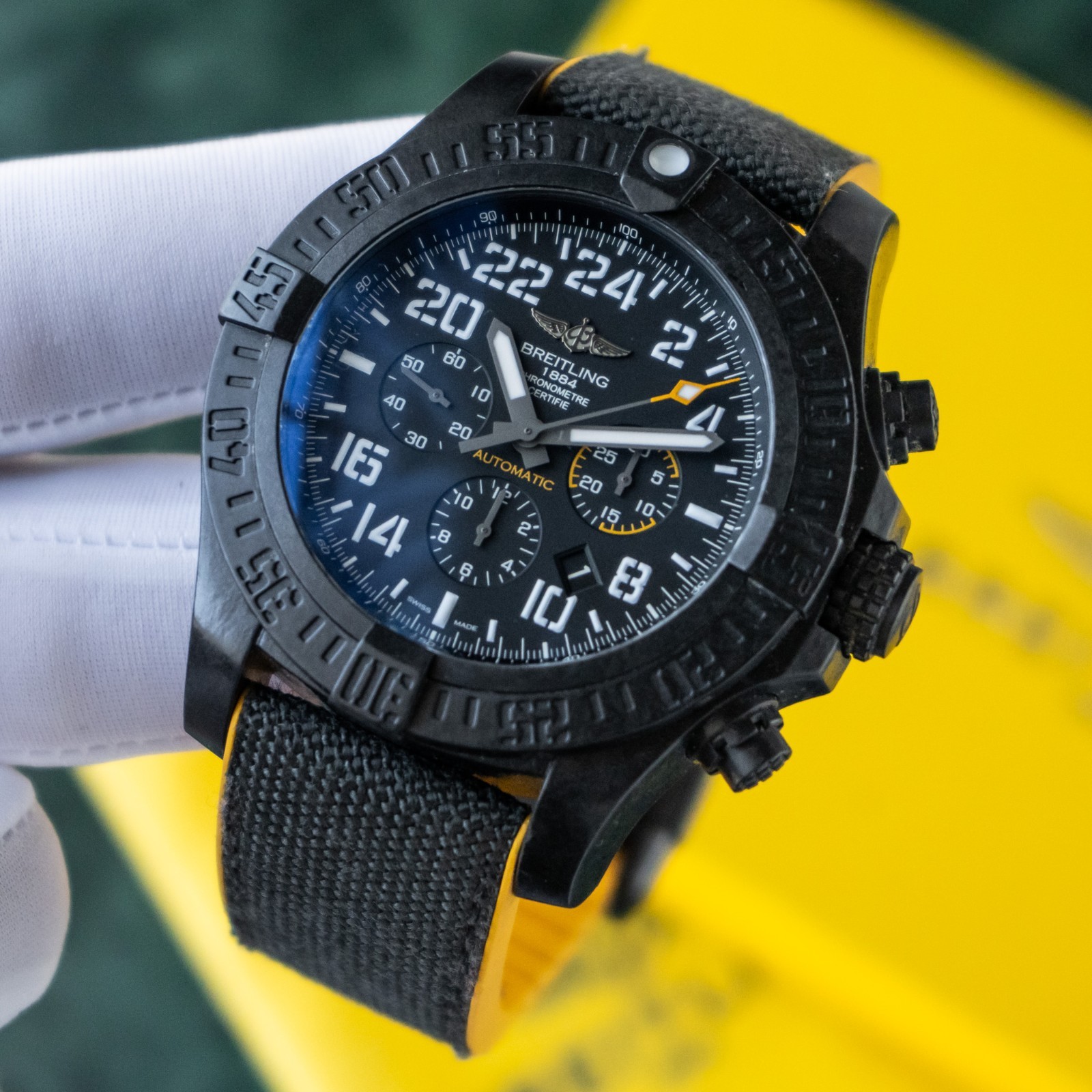 Breitling Avenger Hurricane 50mm Black 24H Dial 2017 Breitlight Military XB1210