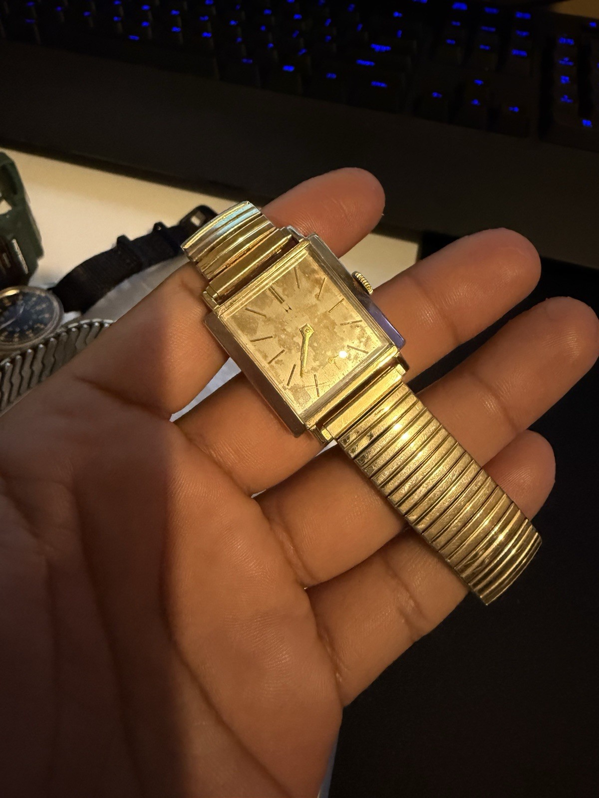 Hamilton Vintage Men’s Wristwatch Gold Filled, Manual Wind, USA