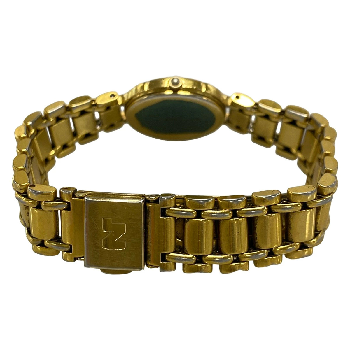 [A1R] Used Nina Ricci Watch White Dial Fashion Gold Plated Ladies [x2w]