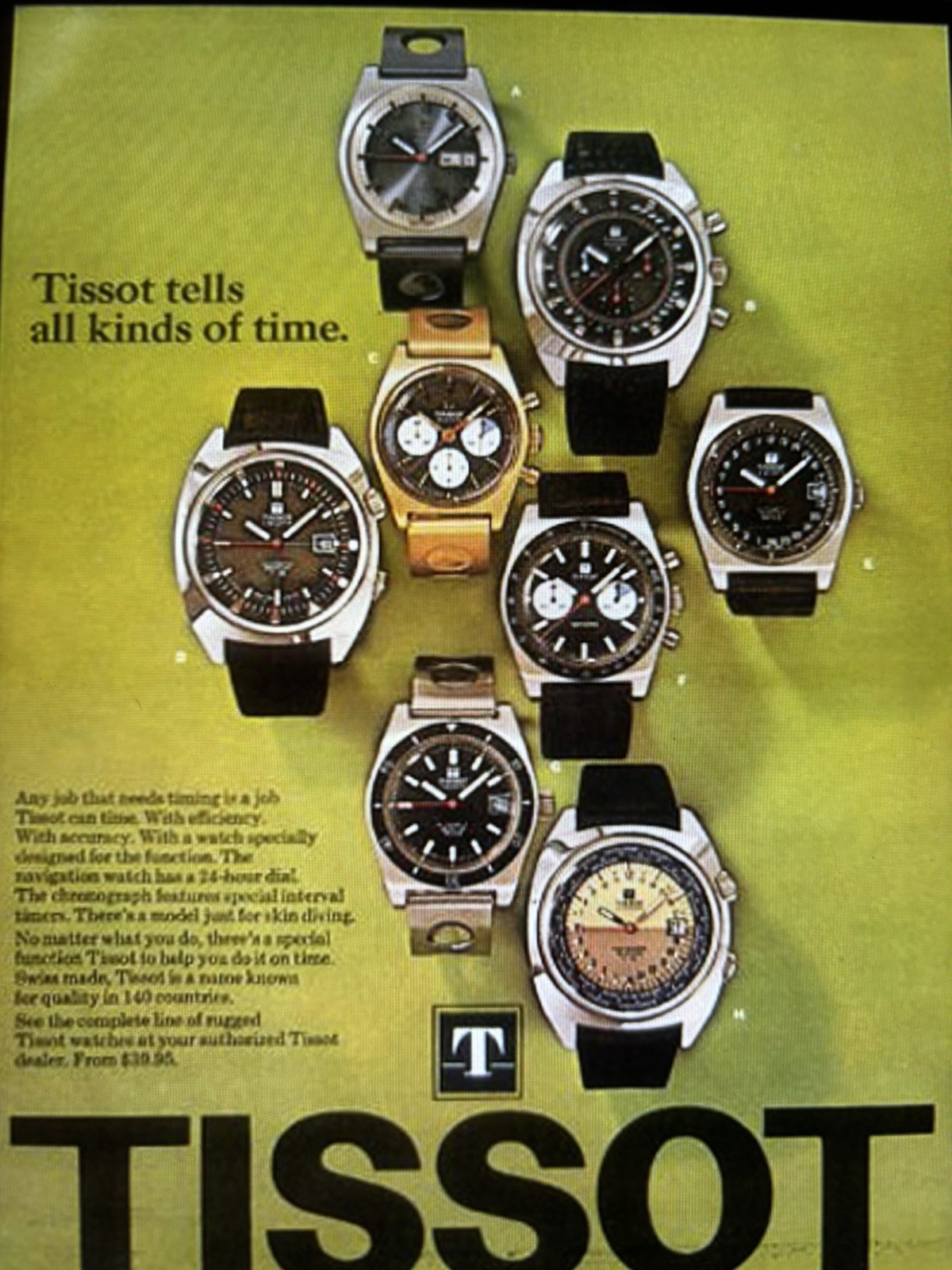 TISSOT/LEMANIA 1281/Tissot 871 Vintage Seastar Tricompax Chronograph!
