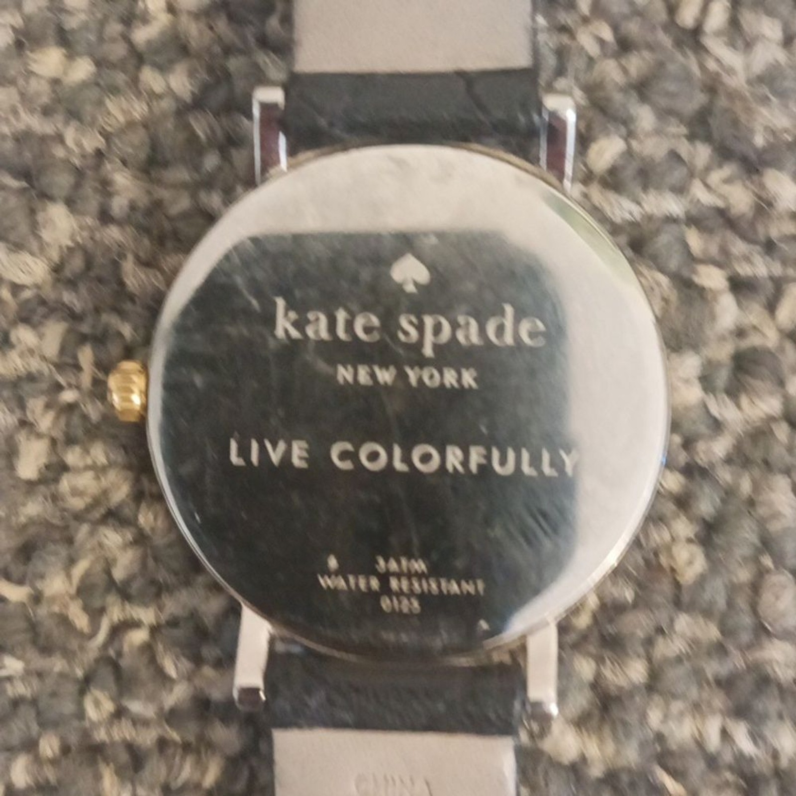 Kate Spade Metro Grand white dial black quilted leather women’s watch