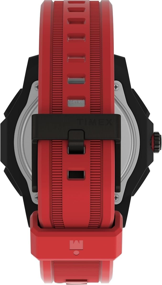New Timex Ironman Adrenaline Men’s 46.5mm Analog-Digital Red Watch TW2W53700