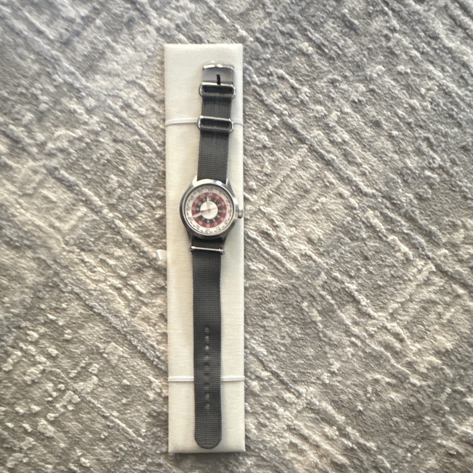 Timex MOD Watch Todd Snyder Archive Quartz Analog White Dial Gray Nylon Box