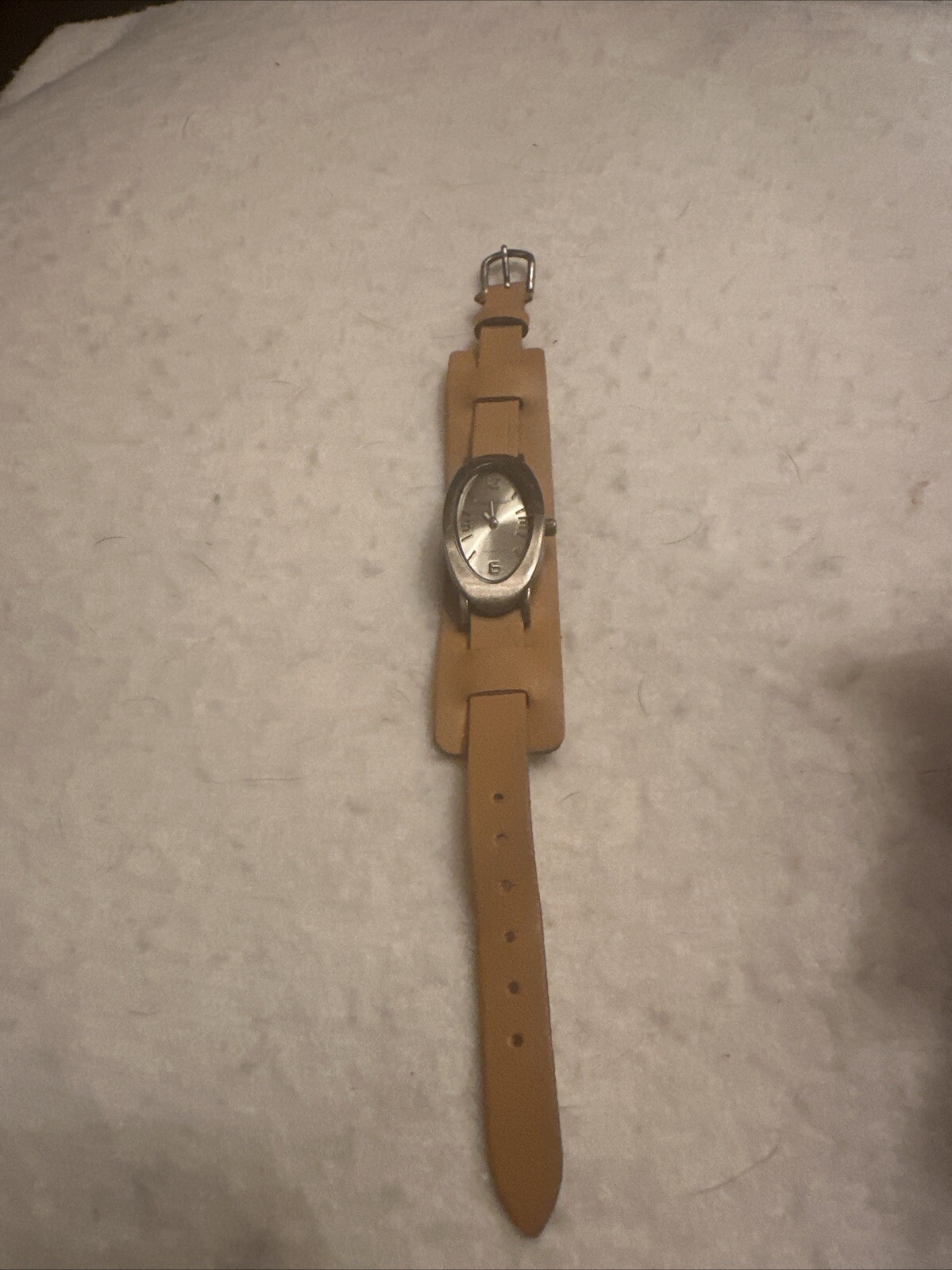 Joe Boxer Ladies Wristwatch Quartz Oval Light Brown Leather Band
