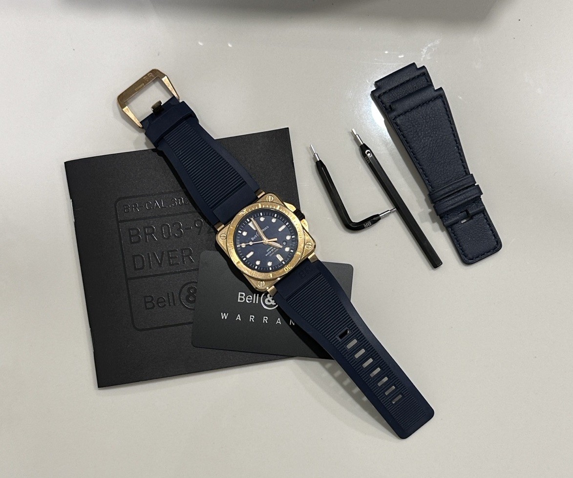 Bell & Ross Diver Bronze Limited Edition BR03-92-DIV-B Automatic Watch RARE