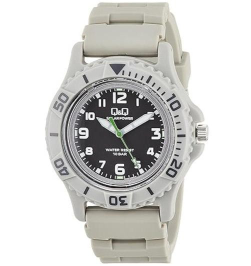 CITIZEN Q&Q E02A-004VK Solar Divers Style Watch 100m 10ATM GRAY JDM Model Resin
