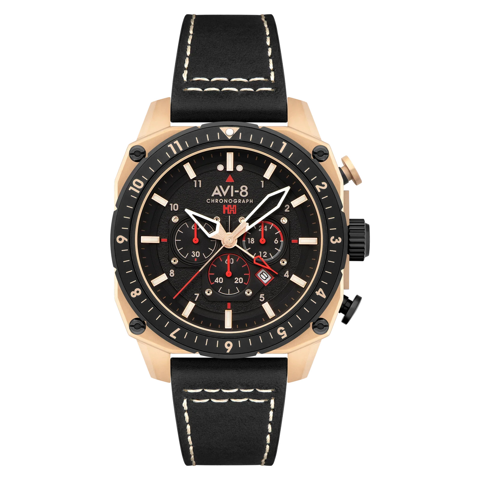 AVI-8 Hawker Hunter Atlas Mens Jet Black AV-4100-06