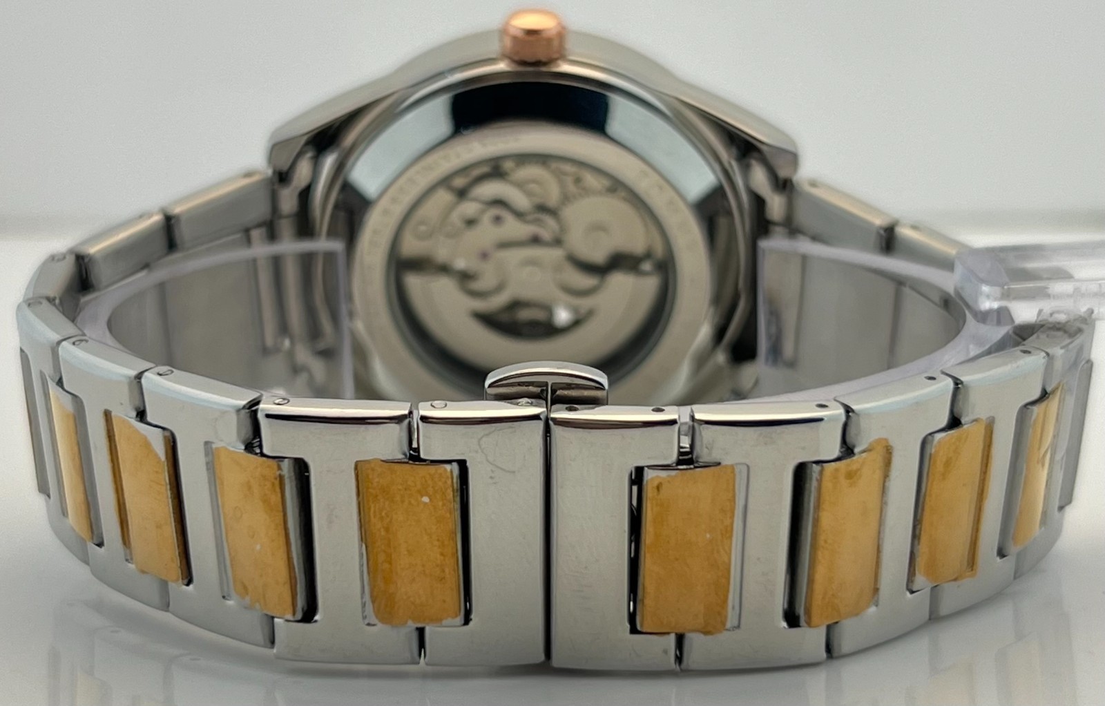 Fabulous Men’s Tommy Hilfiger Automatic Skeleton Black Dial Working Wristwatch