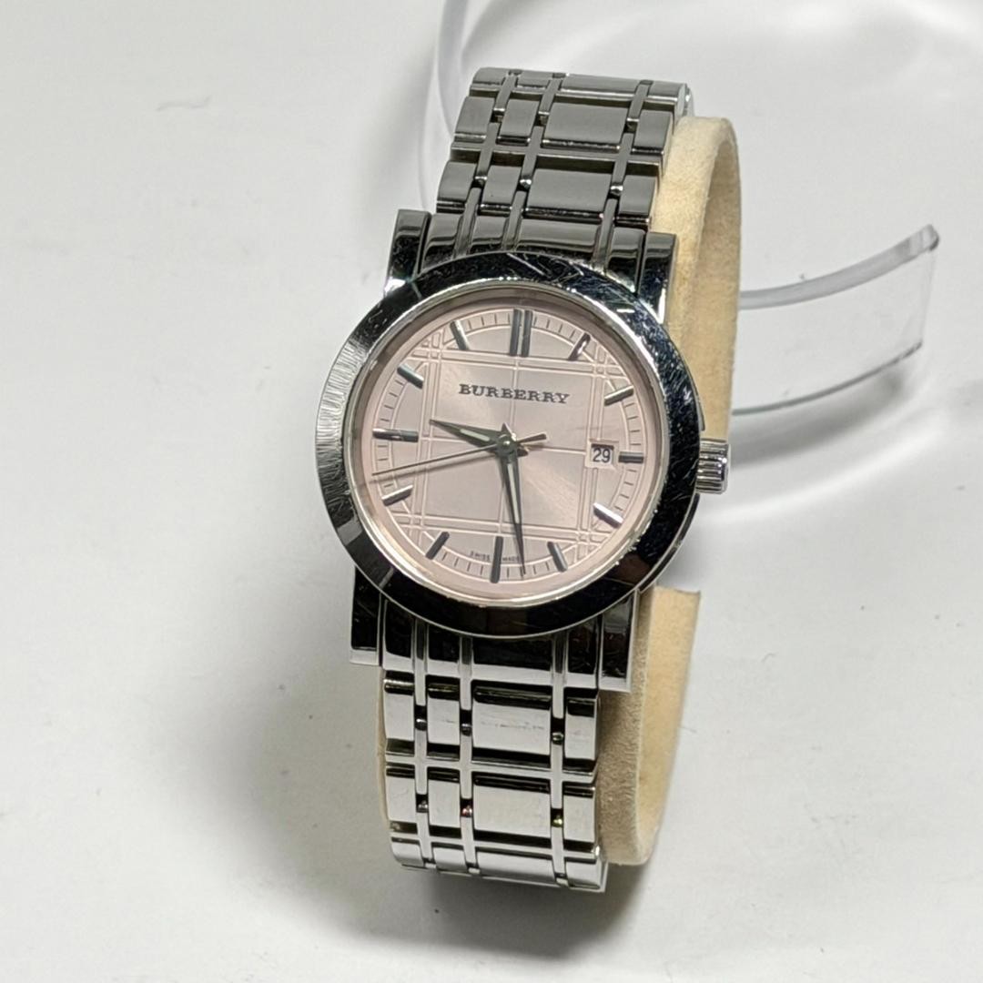 Burberry BU1363 Heritage Nova Check Pink Dial Date