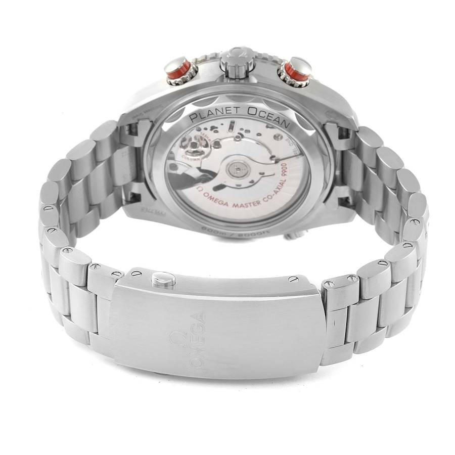 Omega Seamaster Planet Ocean 600M Orange Bezel Gray Dial Chronograph Men’s Watch