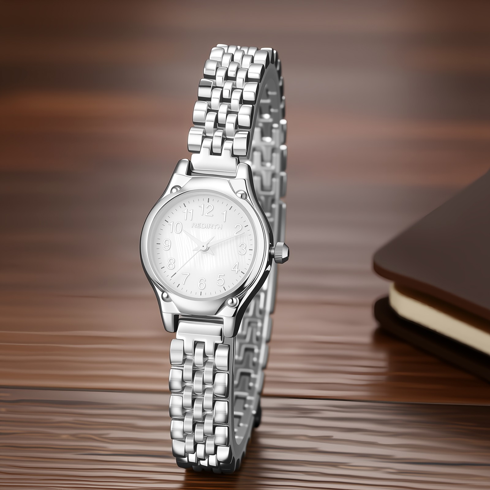 Women’s Thin Small Round Case Quartz Analog Waterproof Wrist Watches Dress Gift